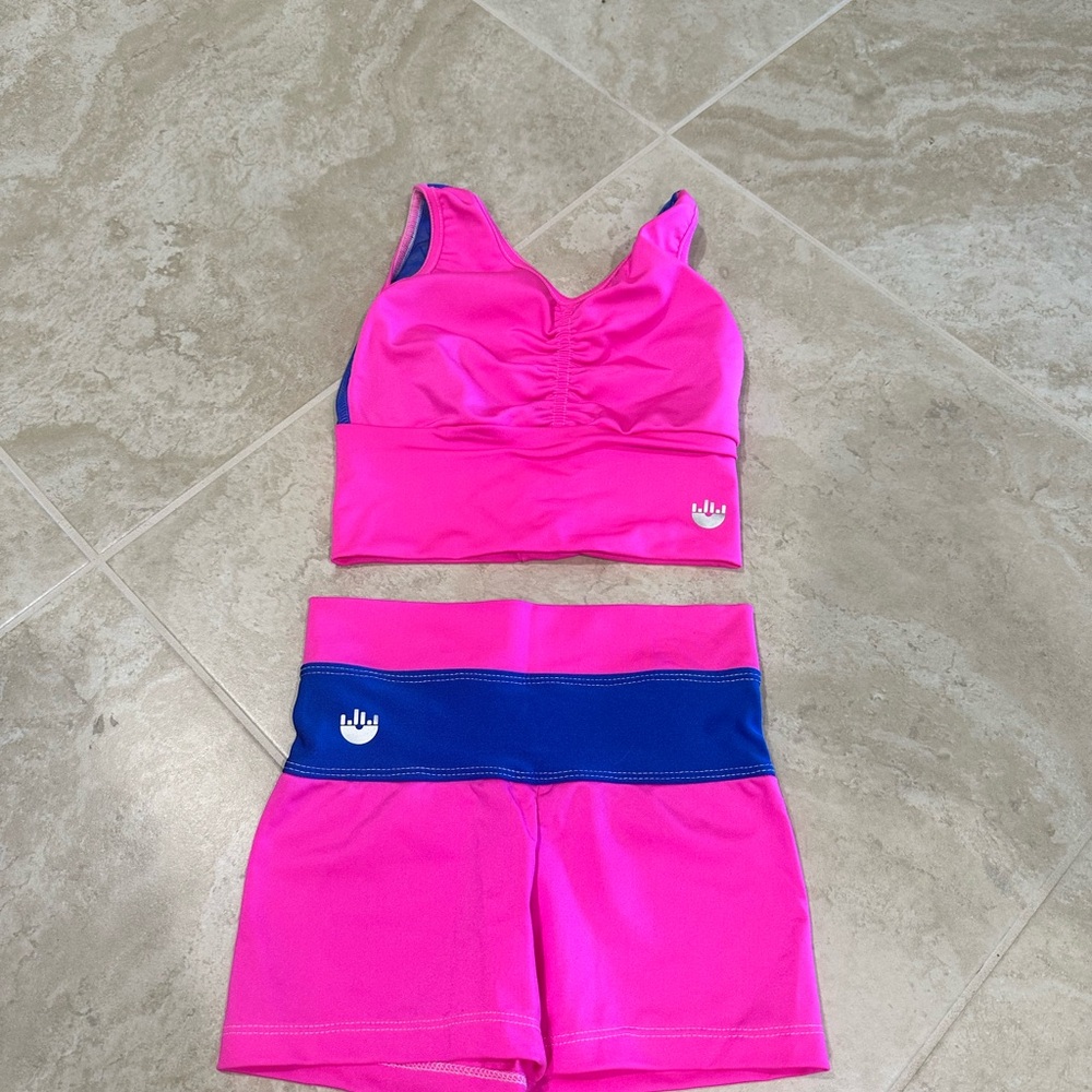 Pink and Blue Athletic Set